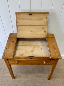 Antique English Pine Architect's Desk c1880