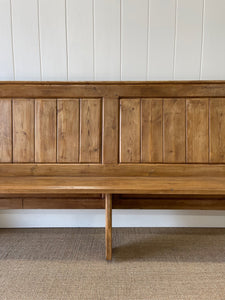 An Antique English Pine 8ft Bench c1890