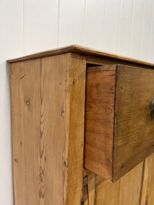 An English Pine Cupboard c1860