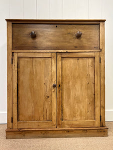 An English Pine Cupboard c1860