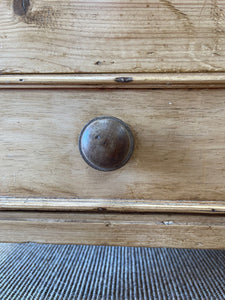 An English Pine Mule Chest Trunk or Blanket Box c1890