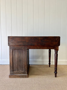 Antique English Oak Clerk's Desk c1880