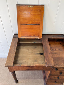 Antique English Oak Clerk's Desk c1880