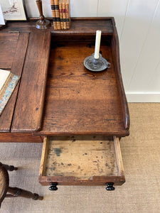 Antique English Oak Clerk's Desk c1880