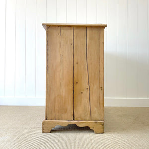 An English Pine Chest of Drawers Dresser