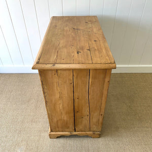 An English Pine Chest of Drawers Dresser