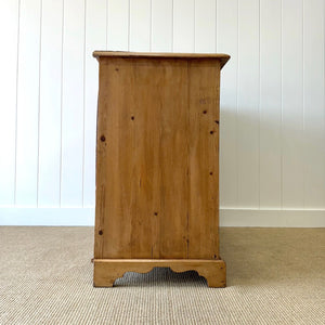 An English Pine Chest of Drawers Dresser