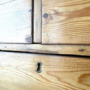 An English Pine Chest of Drawers Dresser