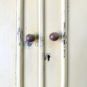 A 19th Century English Painted Yellow Pine Housekeeper's Cupboard