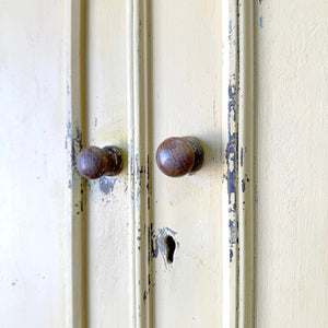 A 19th Century English Painted Yellow Pine Housekeeper's Cupboard