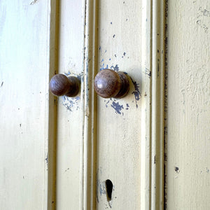 A 19th Century English Painted Yellow Pine Housekeeper's Cupboard