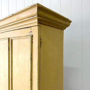 A 19th Century English Painted Yellow Pine Housekeeper's Cupboard