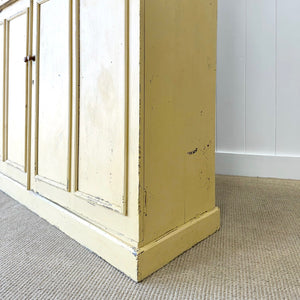 A 19th Century English Painted Yellow Pine Housekeeper's Cupboard