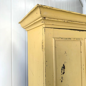 A 19th Century English Painted Yellow Pine Housekeeper's Cupboard