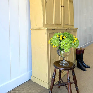 A 19th Century English Painted Yellow Pine Housekeeper's Cupboard