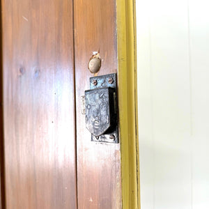 A 19th Century English Painted Yellow Pine Housekeeper's Cupboard