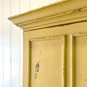 A 19th Century English Painted Yellow Pine Housekeeper's Cupboard