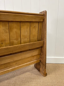 An Antique English Pine 8ft Bench c1890