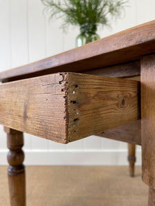 An Early 19th Century English Country Farmhouse 4 ft Pine Dining Table