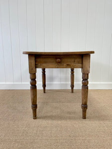 An Early 19th Century English Country Farmhouse 4 ft Pine Dining Table