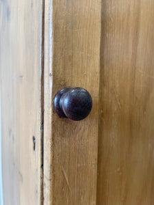 An Antique English Pine Narrow Standing Cupboard