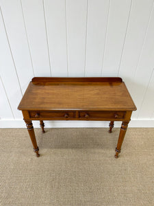 Antique English Mahogany Desk or Console Side Table c1860