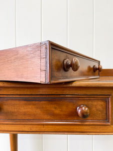 Antique English Mahogany Desk or Console Side Table c1860