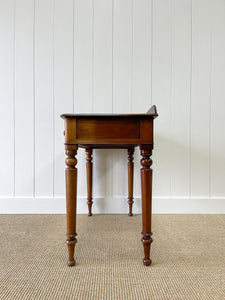 Antique English Mahogany Desk or Console Side Table c1860