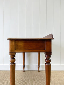 Antique English Mahogany Desk or Console Side Table c1860