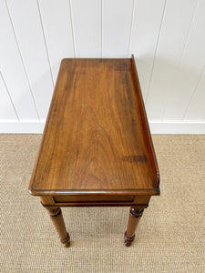 Antique English Mahogany Desk or Console Side Table c1860