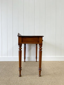 Antique English Mahogany Desk or Console Side Table c1860