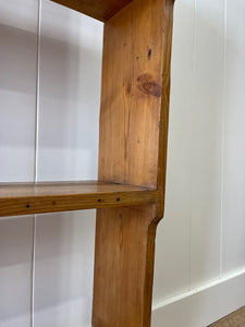 A Beautiful English Pine 19th Century Hanging Plate Rack