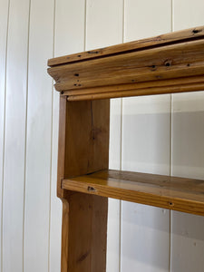 A Beautiful English Pine 19th Century Hanging Plate Rack