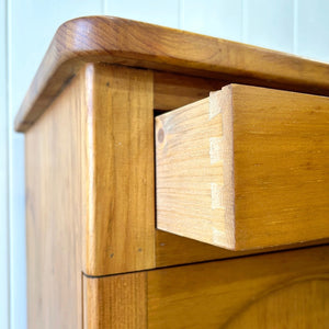 A Charming Pair of Antique English Pine Nightstands