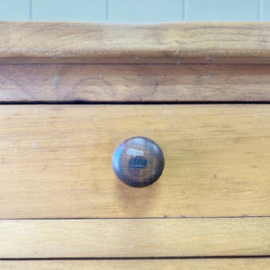 A Charming Pair of Antique English Pine Nightstands