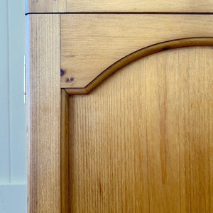 A Charming Pair of Antique English Pine Nightstands