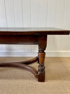 An English Country Solid Oak Dining or Library Table