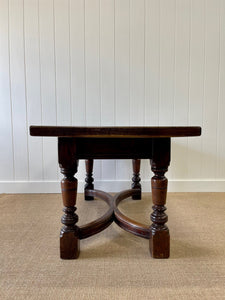 An English Country Solid Oak Dining or Library Table