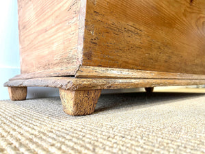 An Antique Dutch Pine Domed Top Blanket Box or Toy Box