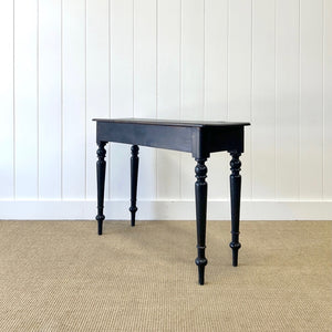 An Ebonized Victorian Side Table, Console, or Nightstand