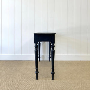 An Ebonized Victorian Side Table, Console, or Nightstand