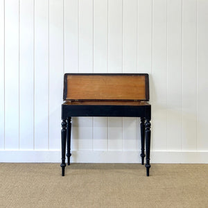 An Ebonized Victorian Side Table, Console, or Nightstand