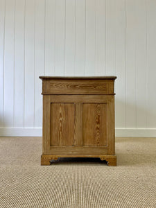 Antique English Pine Pedestal Desk c1890