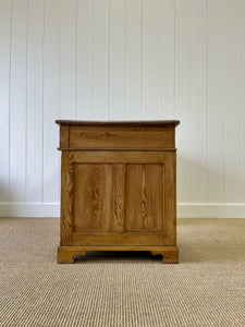 Antique English Pine Pedestal Desk c1890