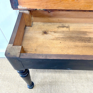 An Ebonized Victorian Side Table, Console, or Nightstand