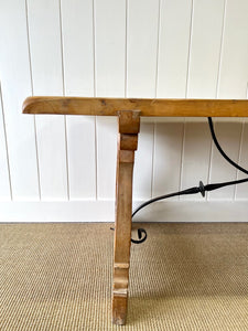 A Vintage Spanish Pine 6ft Dining Table