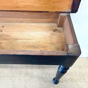 An Ebonized Victorian Side Table, Console, or Nightstand