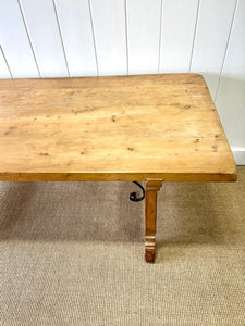 A Vintage Spanish Pine 6ft Dining Table