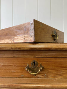 Antique English Pine Pedestal Desk c1890