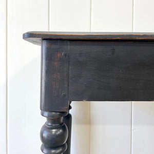 An Ebonized Victorian Side Table, Console, or Nightstand